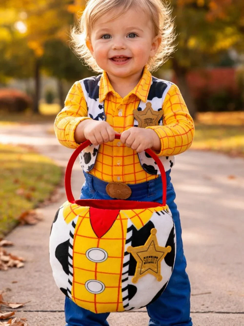 Disney Toy Story Woody Plush Trick-or-Treat Basket - Picture 1 of 12